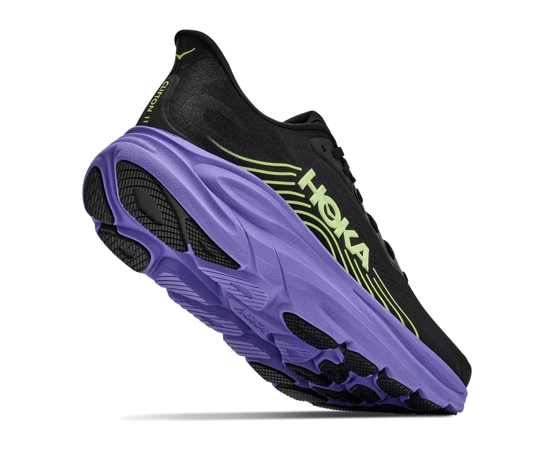 Hoka Clifton 11, Laufschuh, Herren, Black/Neon Yuzu