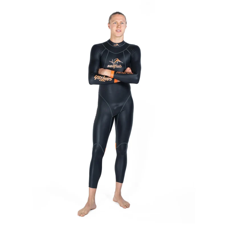 Sailfish Atlantic 2, Neoprenanzug, Herren, schwarz/orange