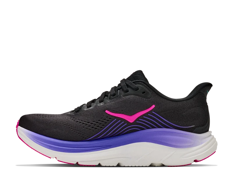Hoka Clifton 11, Laufschuh, Damen, Black/Neon Nebula