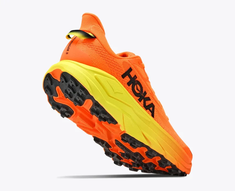 Hoka Challenger 8, Laufschuh, Herren, Neon Tangerine/Hoka Citrus