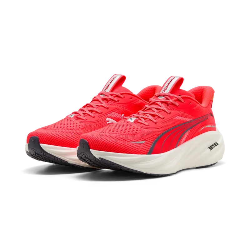 Puma Magnify NITRO 3, Laufschuhe, Herren, Ultra Red/Inky Depths