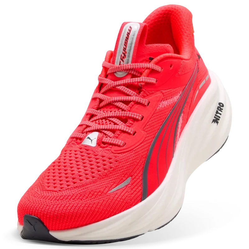 Puma Magnify NITRO 3, Laufschuhe, Herren, Ultra Red/Inky Depths