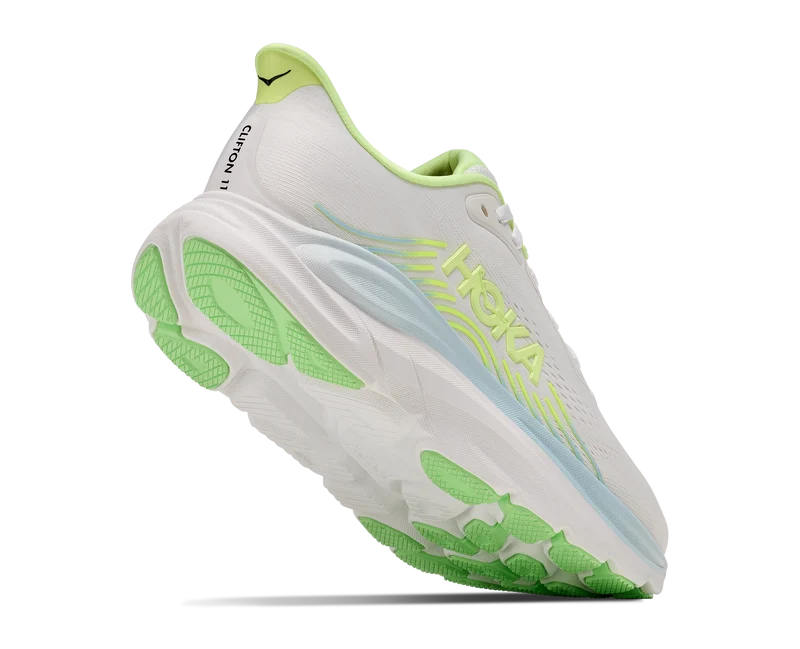Hoka Clifton 11, Laufschuh, Damen, Frost/Neon Yuzu