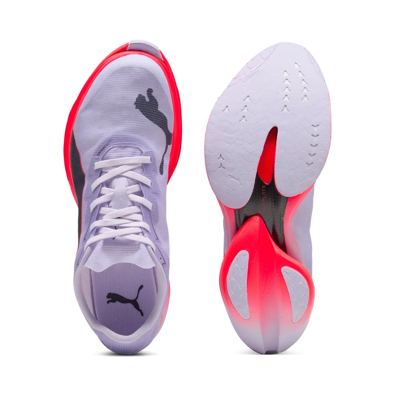 Puma FAST-R NITRO Elite 3, Laufschuhe, Herren, Light Lavender/Ultra Red
