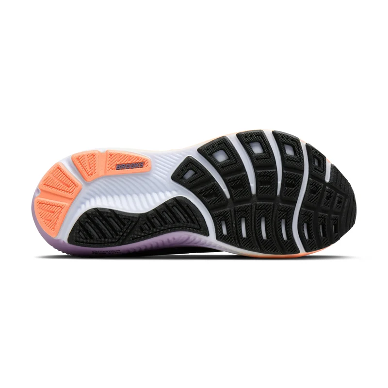 Brooks Ghost 18, Laufschuh, Damen, Black/Mulled Grape/Peach