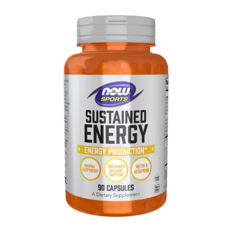 Now Sport Suplemento Deportivo Sustained Energy, 90 Cápsulas