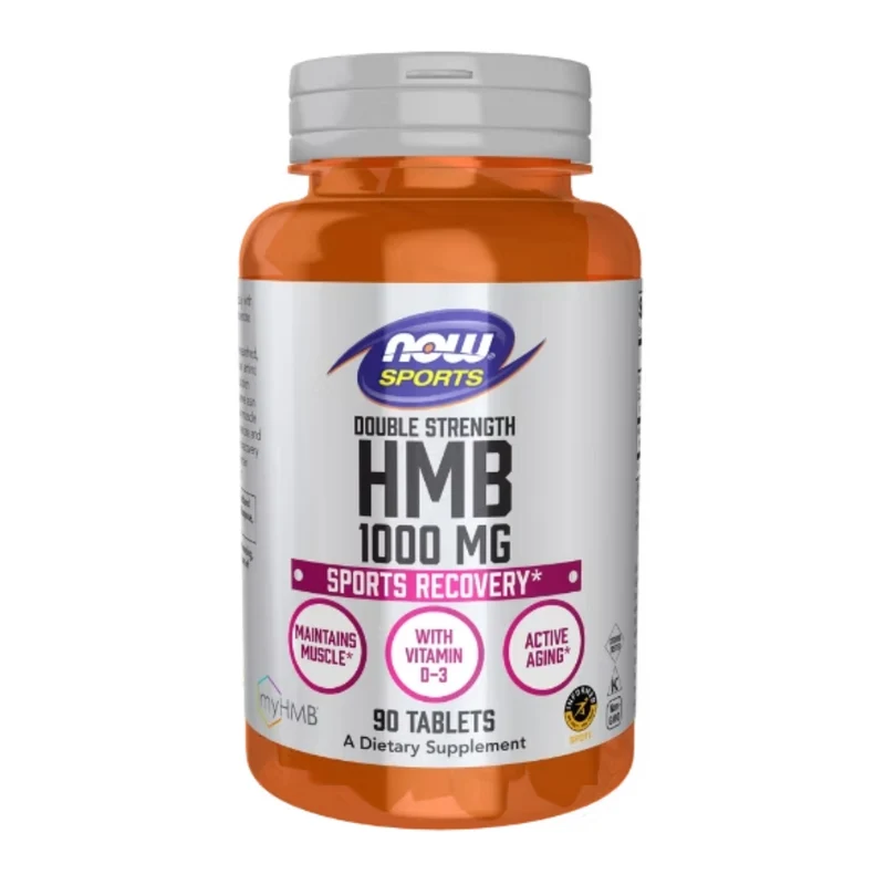 Now Sport Suplemento Deportivo Double Strength HMB 1000MG, 90 Tabletas