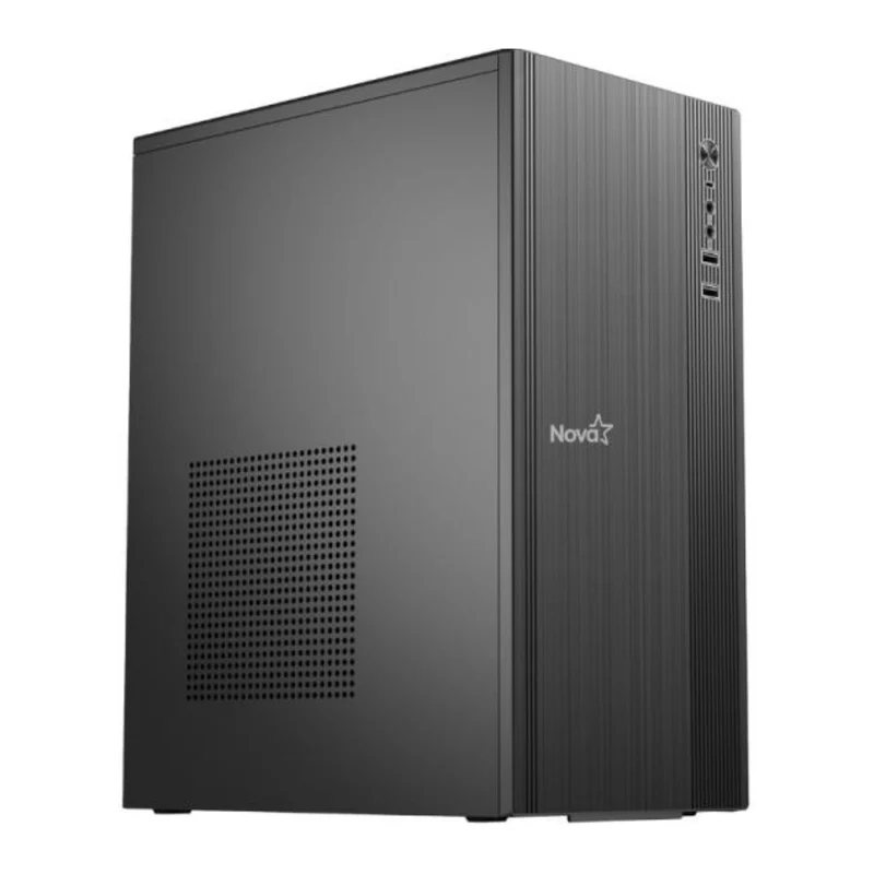 Nova Case Mini Torre ATX Sin Ventilador con Fuente de Poder 600 W, E010-171