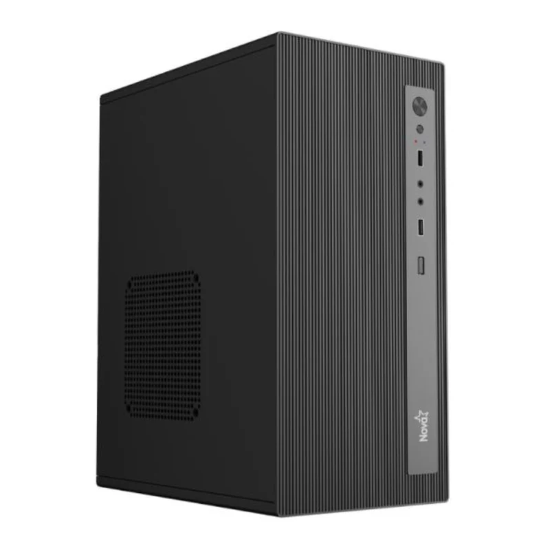 Nova Case Mini Torre Micro ATX con Ventilador 80 mm y Fuente de Poder 600W