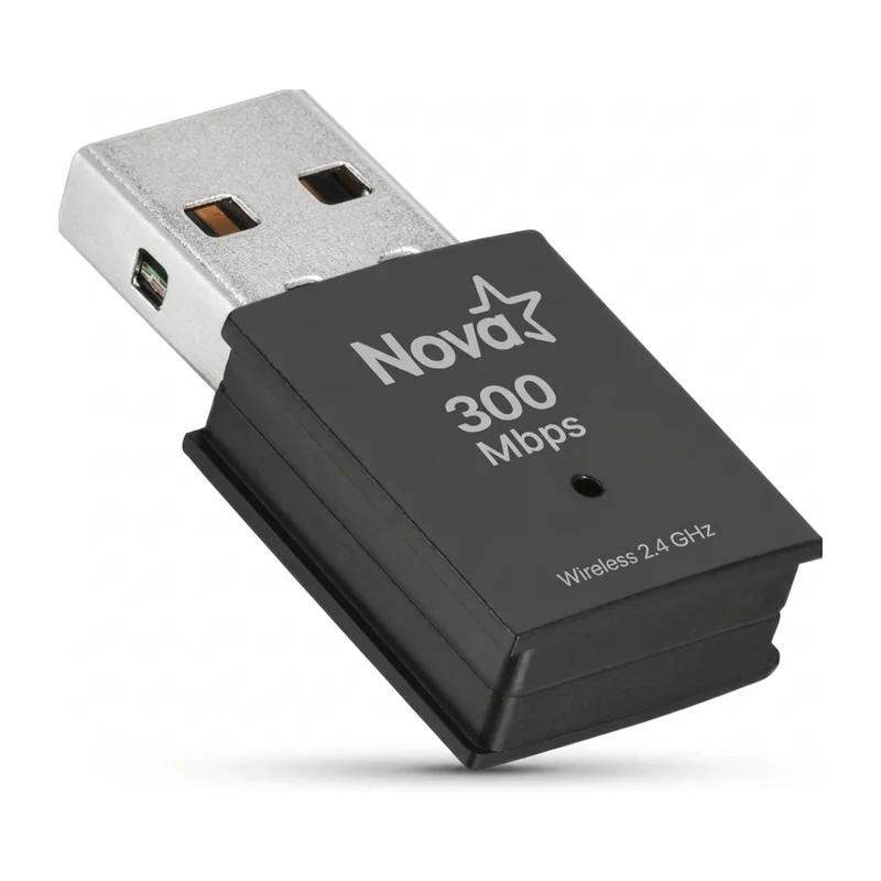 Nova Adaptador de Red Wi-Fi USB 300 Mbps, E010-173