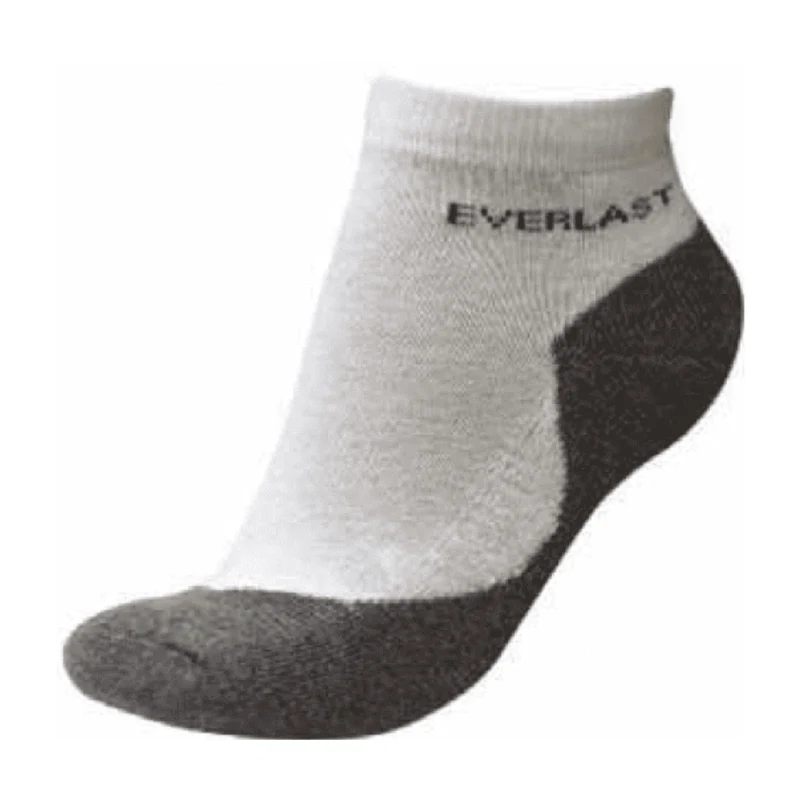 Everlast Medias Deportivas Anklet Blanco/Gris, 1 Par