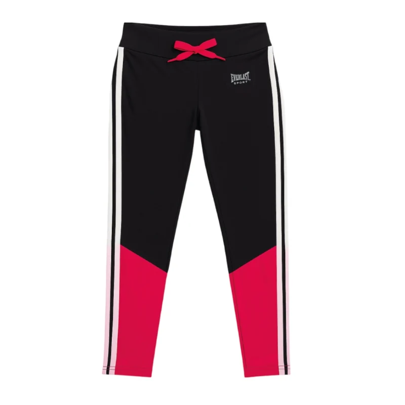 Everlast Legging Poly Junior Negro/Rosa, para Niña