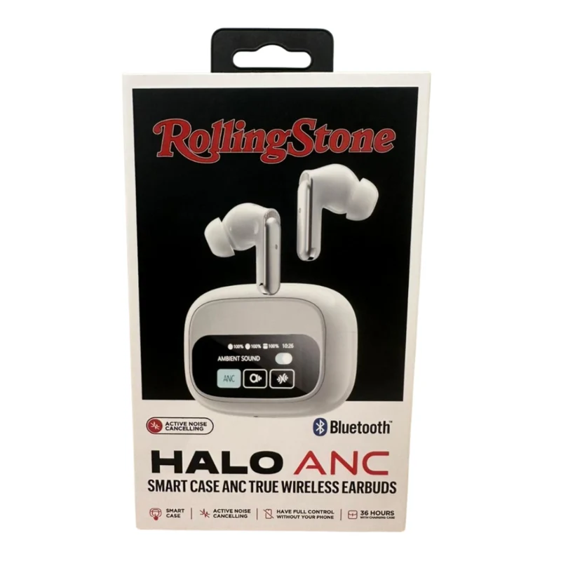 Rolling Stone Audífonos Inalámbricos TWS con Pantalla LCD Halo ANC