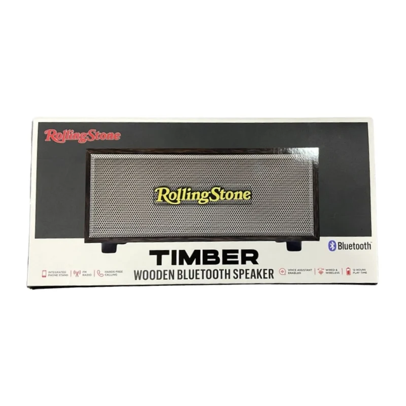 Rolling Stone Parlante Inalámbrico Portátil Retro Timber