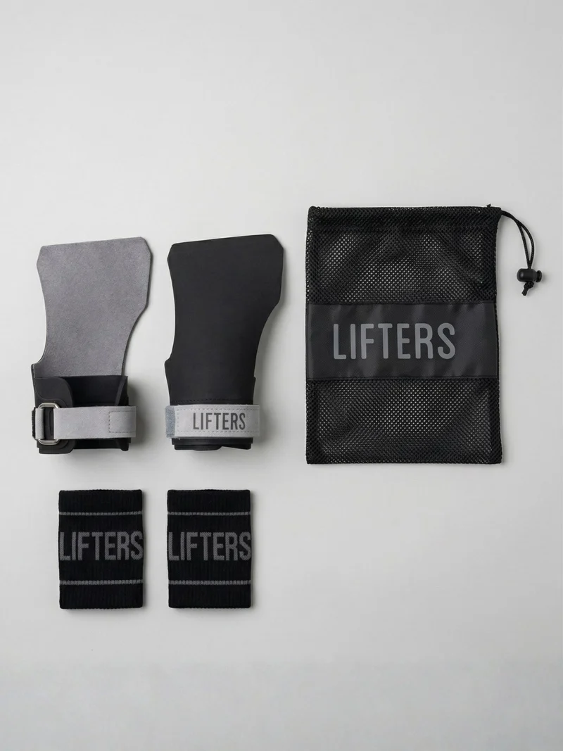 Lifters Grips Elite Series Schwarz Grau