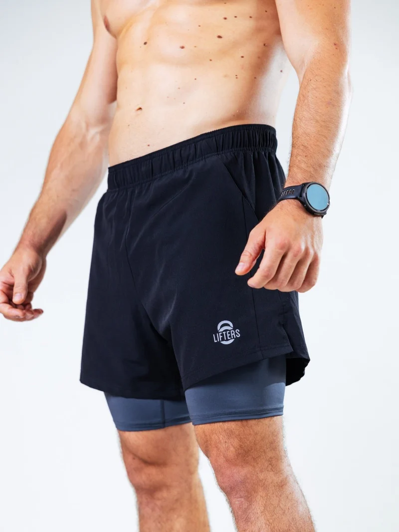 Hybrid 2-in-1 Sport Shorts Short Cut