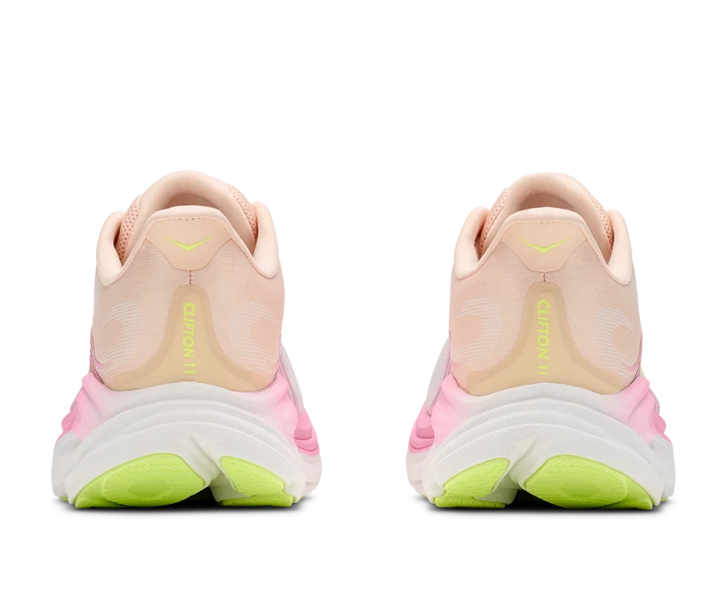 Hoka Clifton 11, Laufschuh, Damen, Tangerine Glow/White