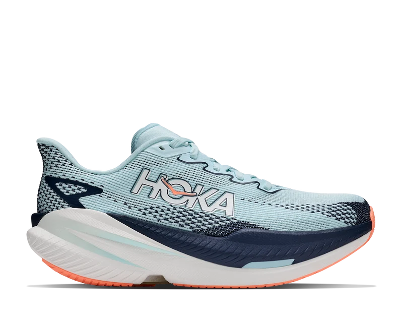 Hoka Mach X 3, Laufschuhe, Damen, Glimmering Blue/Varsity Navy