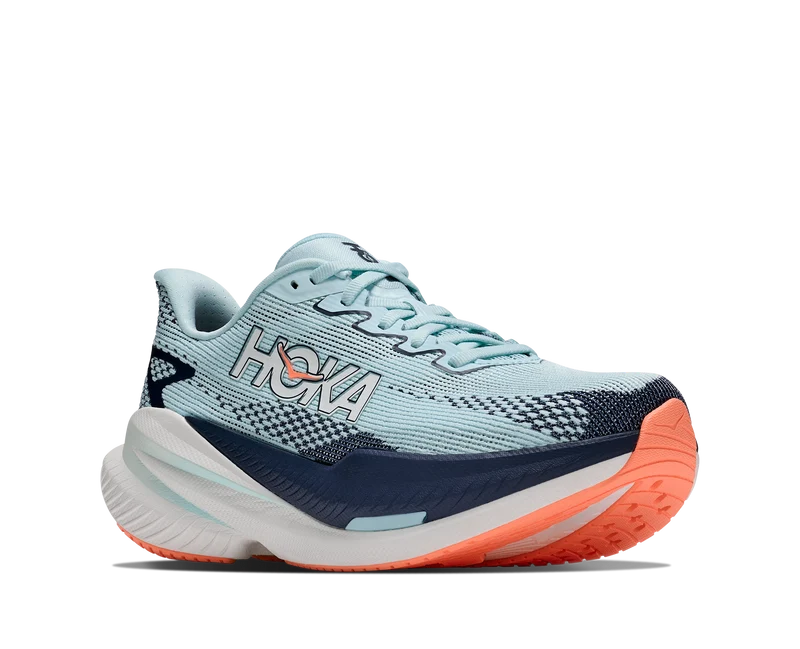Hoka Mach X 3, Laufschuhe, Damen, Glimmering Blue/Varsity Navy