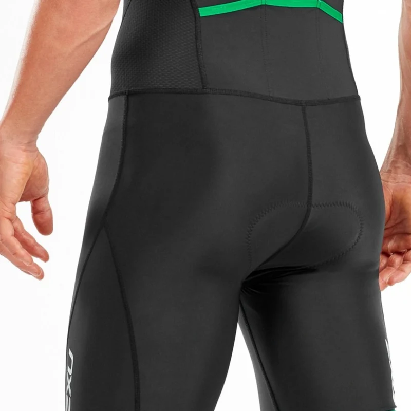 2XU Active TriSuit, Herren, Black/Retro Jolly Green