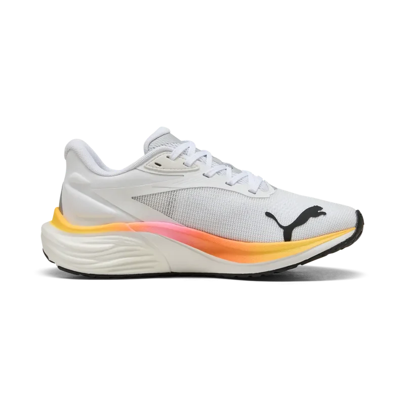 Puma Electrify Nitro 4, Laufschuhe, Damen, PUMA White/Sun Stream/Poison Pink