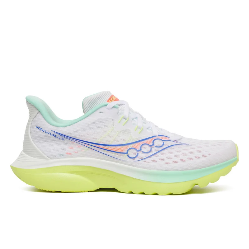 Saucony Kinvara 16, Laufschuh, Damen, White/Tart