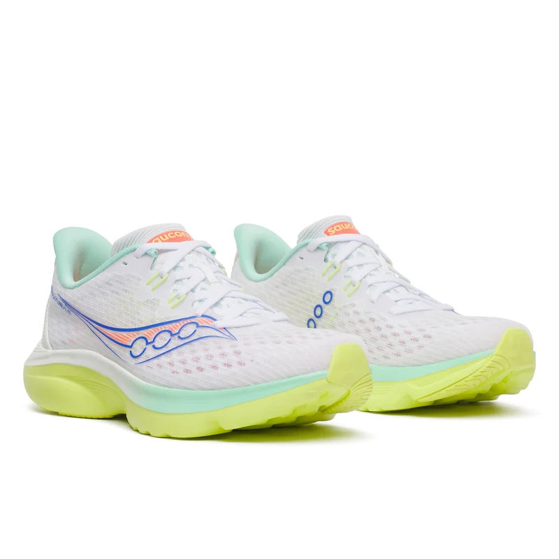Saucony Kinvara 16, Laufschuh, Damen, White/Tart