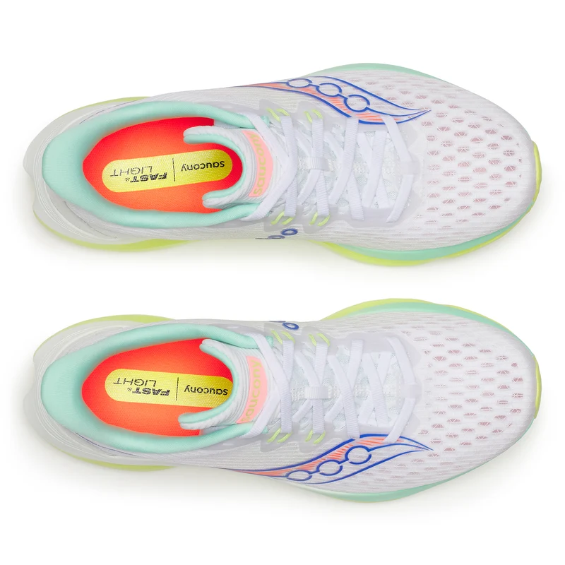 Saucony Kinvara 16, Laufschuh, Damen, White/Tart