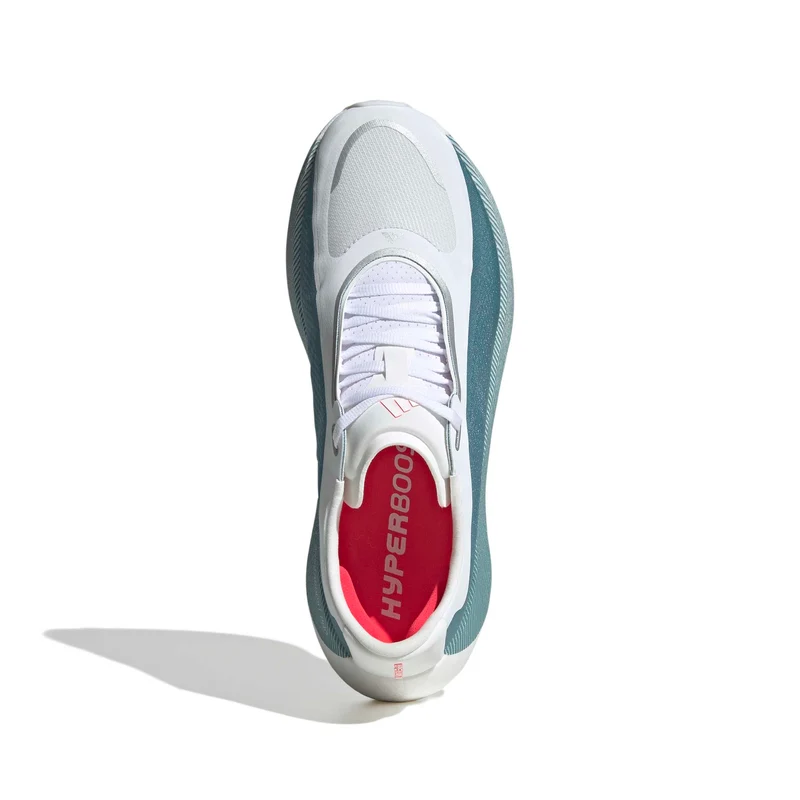 Adidas HYPERBOOST EDGE, Laufschuh, Herren, White/Petrol Metalic/Lucid Red