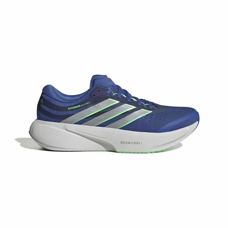 Adidas Supernova Solution 3, Laufschuh, Herren, Dust Blue/Tech Grey Metallic/Lime Burst