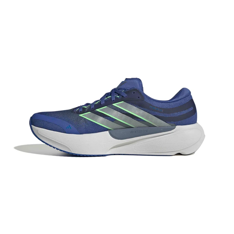 Adidas Supernova Solution 3, Laufschuh, Herren, Dust Blue/Tech Grey Metallic/Lime Burst