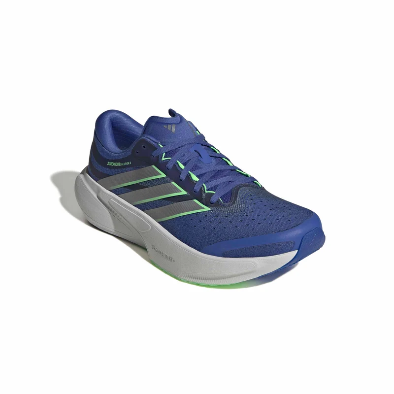 Adidas Supernova Solution 3, Laufschuh, Herren, Dust Blue/Tech Grey Metallic/Lime Burst