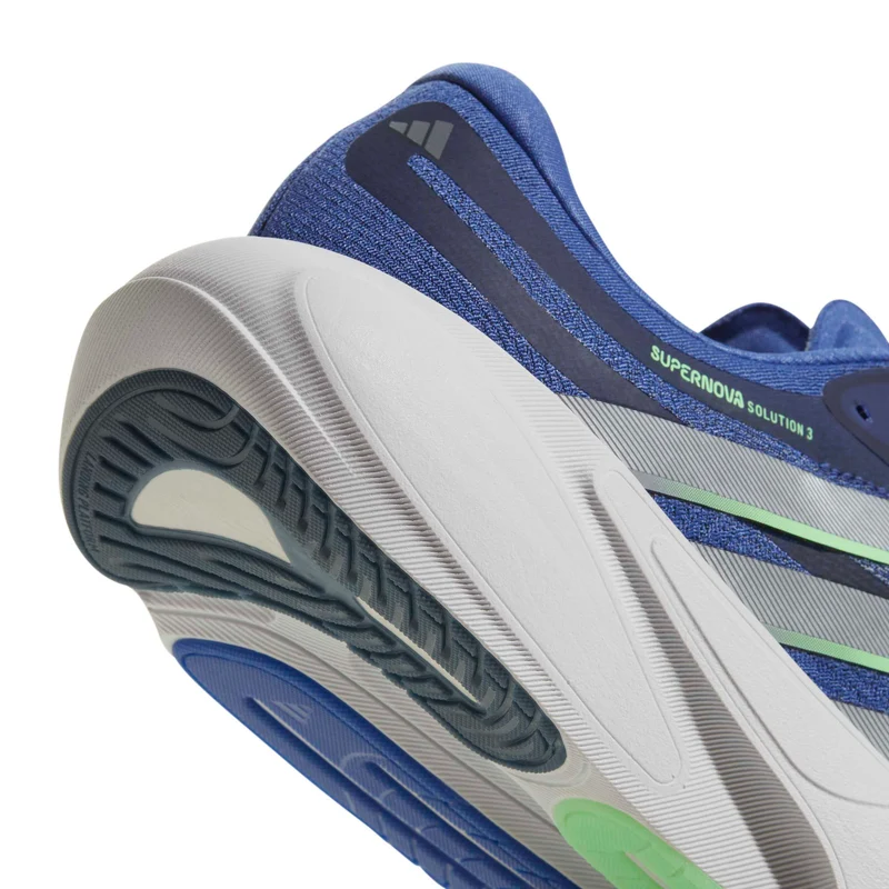 Adidas Supernova Solution 3, Laufschuh, Herren, Dust Blue/Tech Grey Metallic/Lime Burst