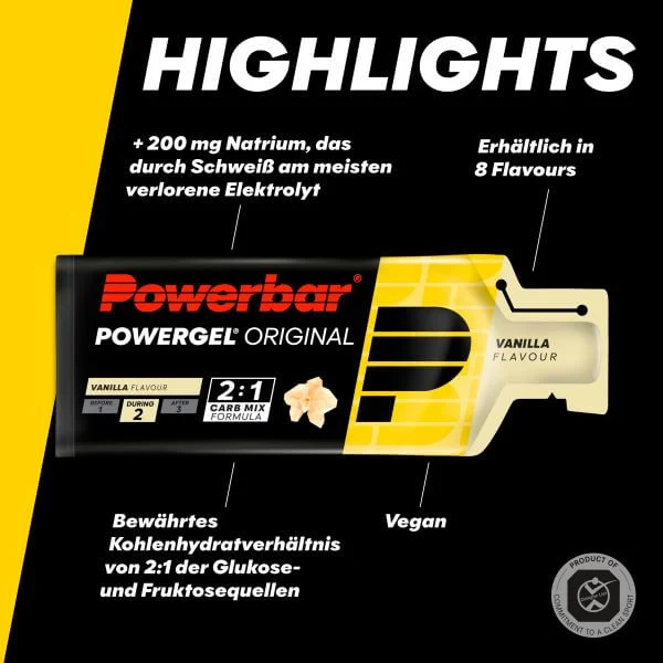 Powerbar Powergel Original, Vanille, 41g, MHD 9/26