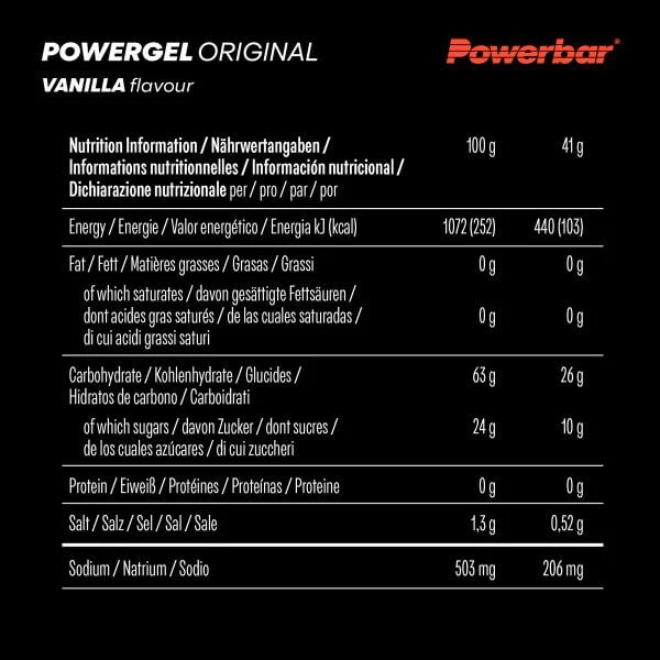 Powerbar Powergel Original, Vanille, 41g, MHD 9/26