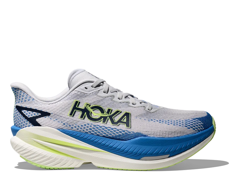 Hoka Mach X 3, Laufschuhe, Herren, Cosmic Grey/Virtual Blue