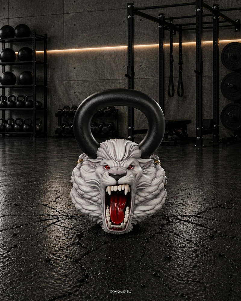 BATTLE BEAST Hand-Painted Kettlebell 1 of 10 - 60lbs