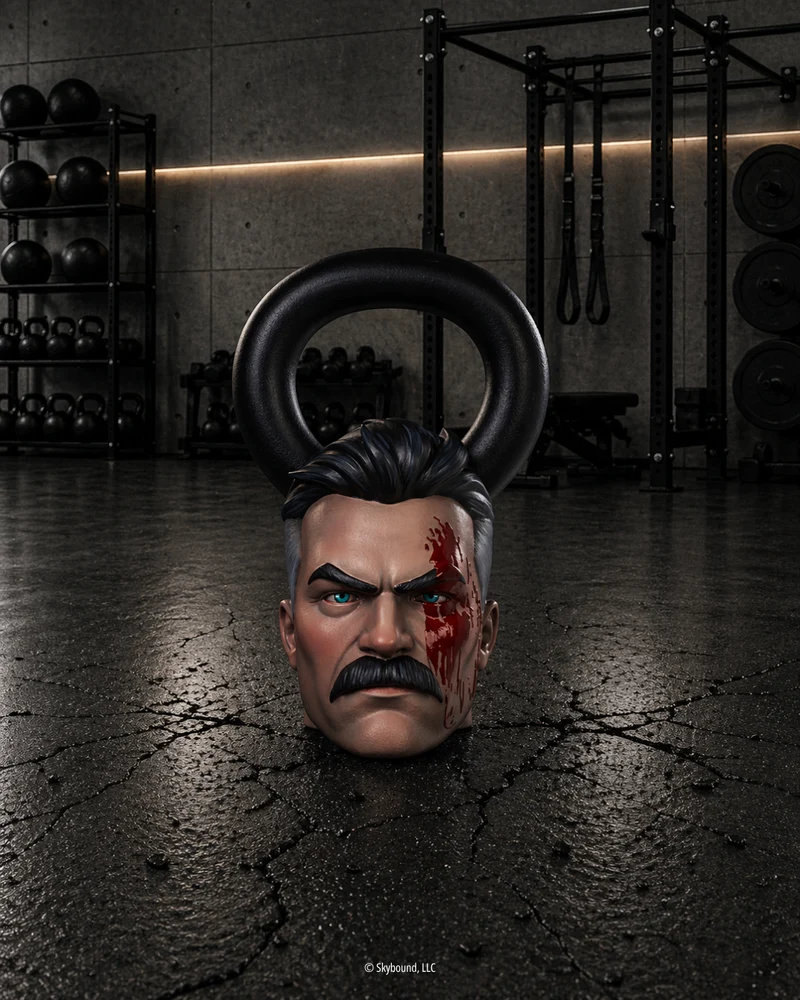 OMNI-MAN Hand-Painted Kettlebell 1 of 10 - 40lbs