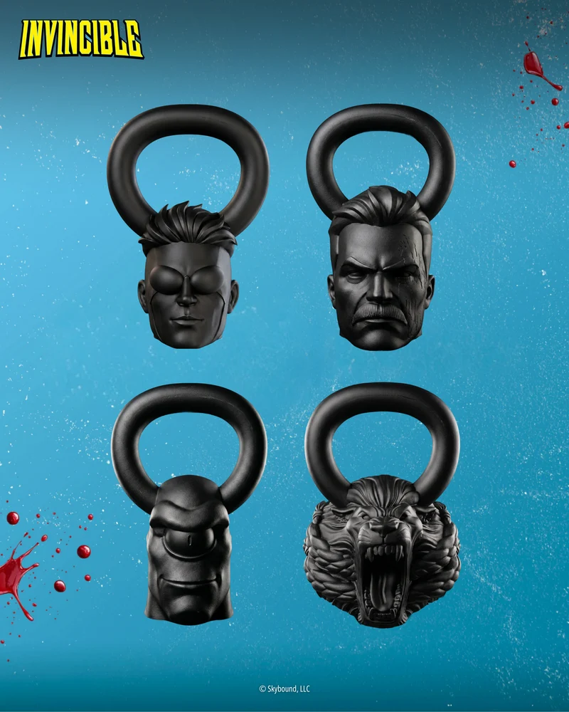 INVINCIBLE® Matte Black Kettlebell Collectors Bundle 1 of 40