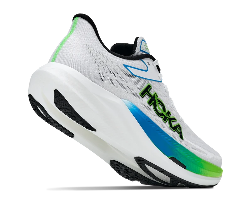 Hoka Rocket X 3, Laufschuh, unisex, Frost/Electric Lime