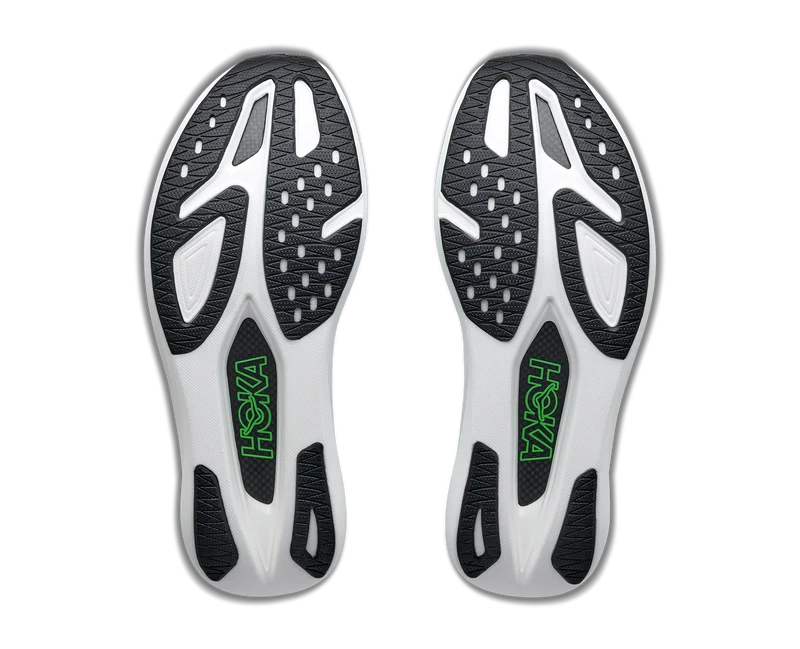 Hoka Rocket X 3, Laufschuh, unisex, Frost/Electric Lime
