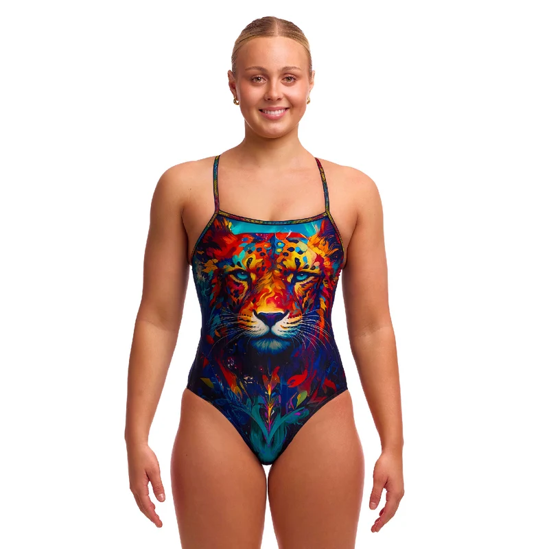 Way Funky Funkita Single Strap One Piece Meow Baby, Badeanzug, Damen