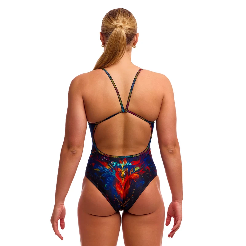 Way Funky Funkita Single Strap One Piece Meow Baby, Badeanzug, Damen