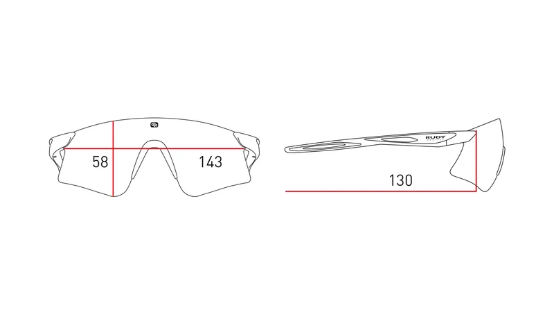 RUDY Project Astral Sphere, ImpactX2 Purple/White Gloss, Radbrille, Sportbrille