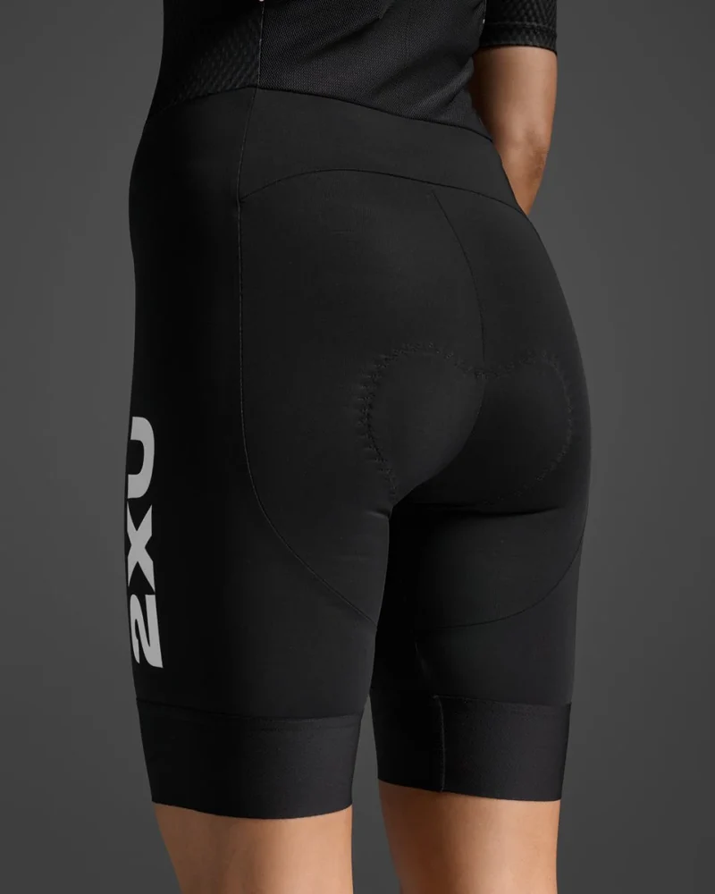 2XU Aero Hex Sleeved Trisuit, Damen, Black/White