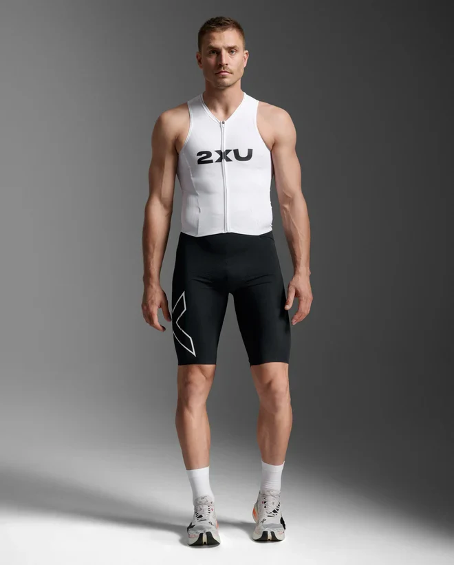 2XU Light Speed React Trisuit, Herren, Black/White