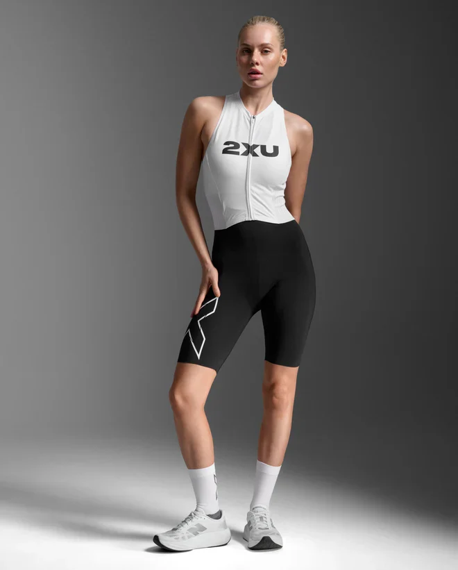 2XU Light Speed React Trisuit, Damen, Black/White