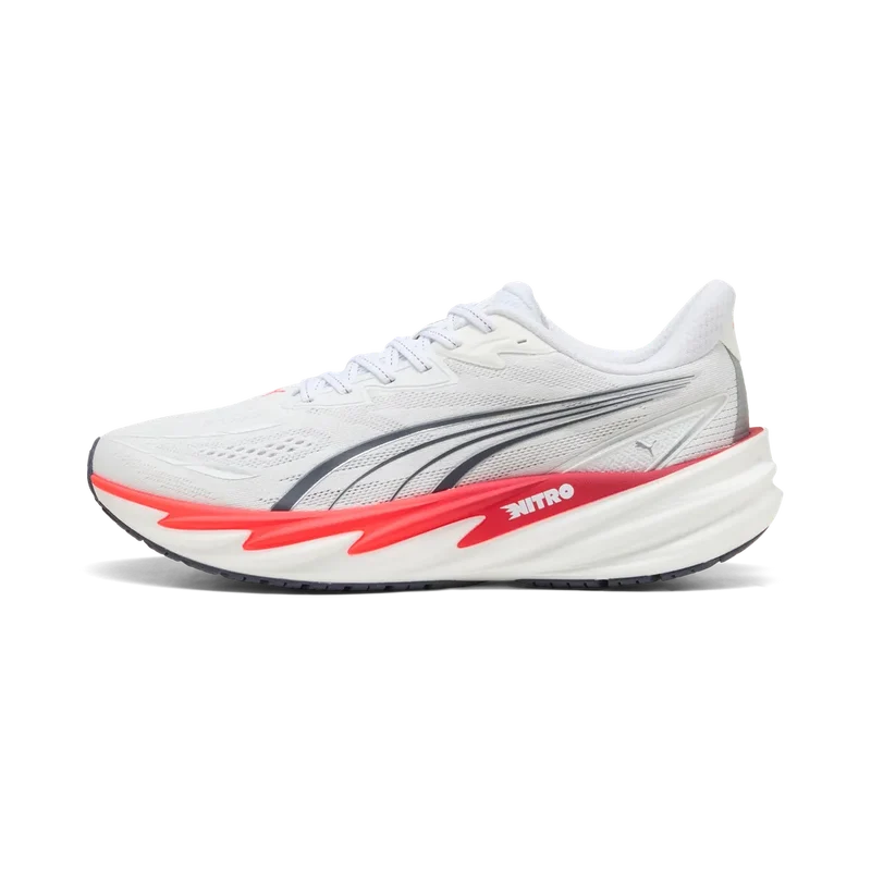 Puma Velocity NITRO™ 5, Laufschuh, Herren, PUMA White/Ultra Red