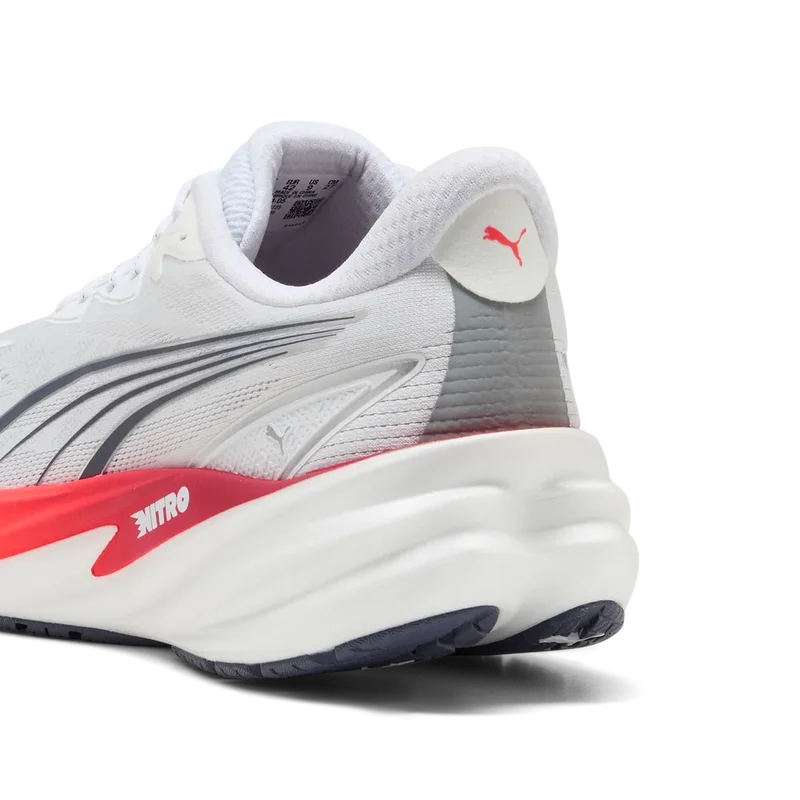 Puma Velocity NITRO™ 5, Laufschuh, Herren, PUMA White/Ultra Red