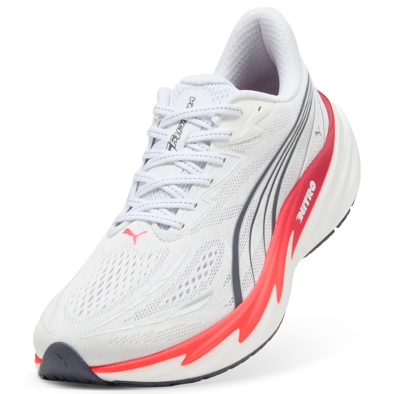 Puma Velocity NITRO™ 5, Laufschuh, Herren, PUMA White/Ultra Red